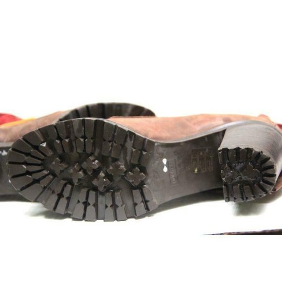 HUNTER henson heeled boots lace up leather sz 8 - Picture 10 of 12